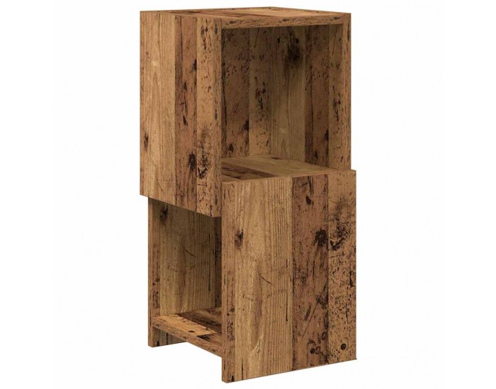 Sonata H Ъглов шкаф Бяло 25,5x25x55см Инженерно дърво