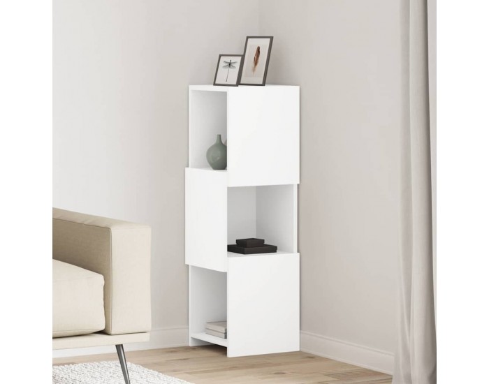 Sonata H Ъглов шкаф Бяло 30,5x30x95см Инженерно дърво