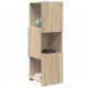 Sonata H Ъглов шкаф Бяло 30,5x30x95см Инженерно дърво