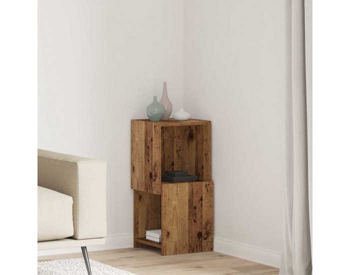 Sonata H Ъглов шкаф Бяло 30,5x30x65см Инженерно дърво