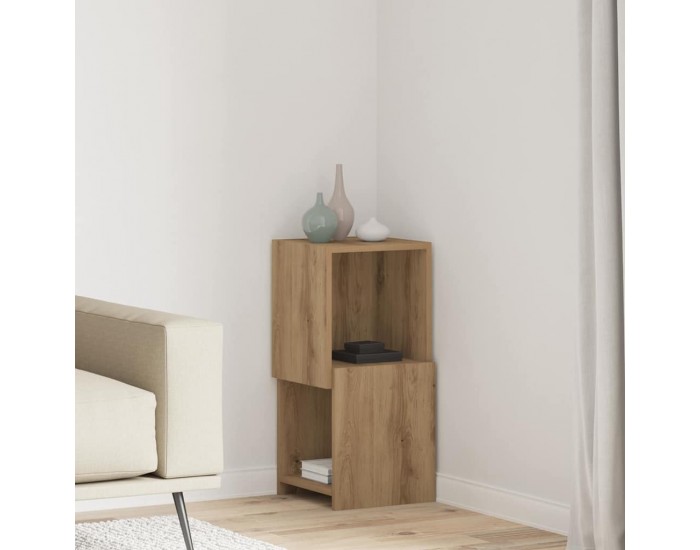 Sonata H Ъглов шкаф Бяло 30,5x30x65см Инженерно дърво