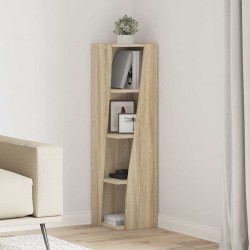 Sonata H Ъглов шкаф Бяло 27,5x27x102см Инженерно дърво - Dulapuri