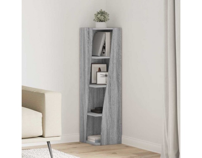 Sonata H Ъглов шкаф Бяло 27,5x27x102см Инженерно дърво