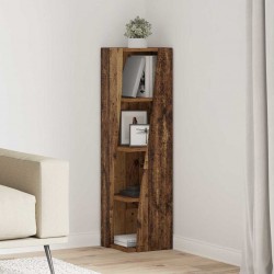 Sonata H Ъглов шкаф Бяло 27,5x27x102см Инженерно дърво - Dulapuri