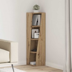 Sonata H Ъглов шкаф Бяло 27,5x27x102см Инженерно дърво - Dulapuri