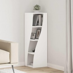 Sonata H Ъглов шкаф Бяло 32x32x102см Инженерно дърво - Dulapuri