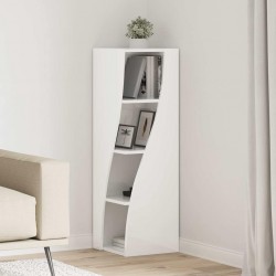 Sonata H Ъглов шкаф Бяло 32x32x102см Инженерно дърво - Dulapuri