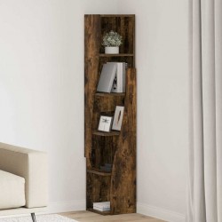 Sonata H Ъглов шкаф Бяло 27,5x27x140см Инженерно дърво - Dulapuri