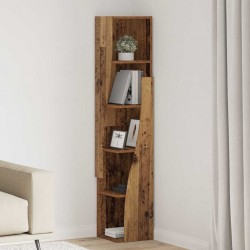 Sonata H Ъглов шкаф Бяло 27,5x27x140см Инженерно дърво - Dulapuri