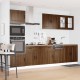 Sonata H Комплект кухненски шкафове, 7 части, Kalmar, кафяв дъб, инженерна дървесина