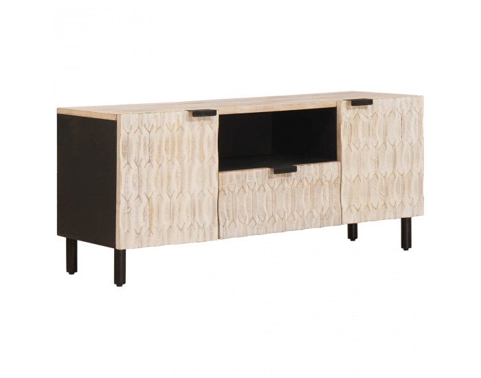 Sonata H ТВ шкаф с чекмедже Финал на бяло измиване 105 x 33,5 x 46 см