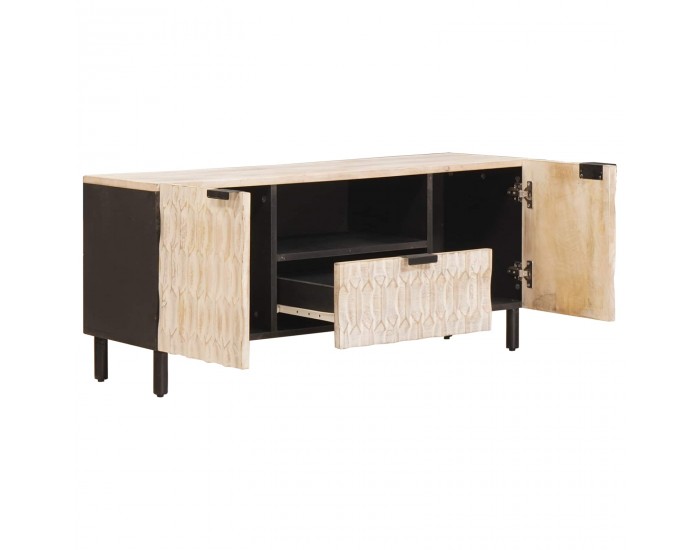 Sonata H ТВ шкаф с чекмедже Финал на бяло измиване 105 x 33,5 x 46 см