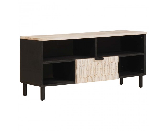 Sonata H ТВ шкаф с чекмедже Финал на бяло измиване 100 x 33,5 x 46 см