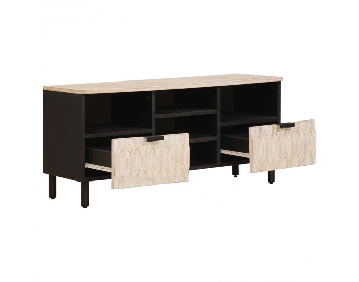 Sonata H ТВ шкаф с чекмедже Финал на бяло измиване 100 x 33,5 x 46 см