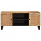 Sonata H ТВ шкаф с рафт Кафяво 105 x 33,5 x 46 см Солидно мангово дърво