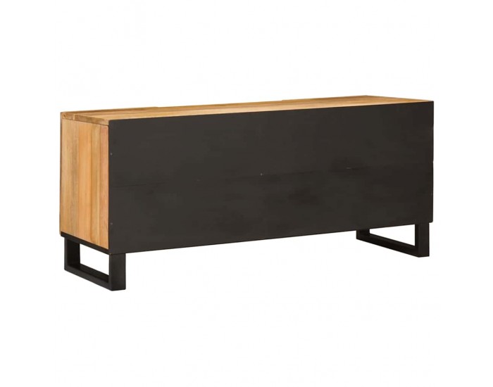 Sonata H ТВ шкаф с рафт Кафяво 105 x 33,5 x 46 см Солидно мангово дърво