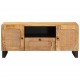 Sonata H ТВ шкаф с врата Кафяво 105 x 33,5 x 46 см Солидно мангово дърво
