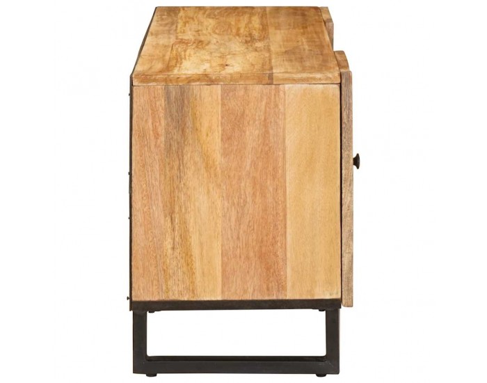 Sonata H ТВ шкаф с врата Кафяво 105 x 33,5 x 46 см Солидно мангово дърво