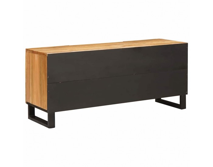Sonata H ТВ шкаф с врата Кафяво 105 x 33,5 x 46 см Солидно мангово дърво