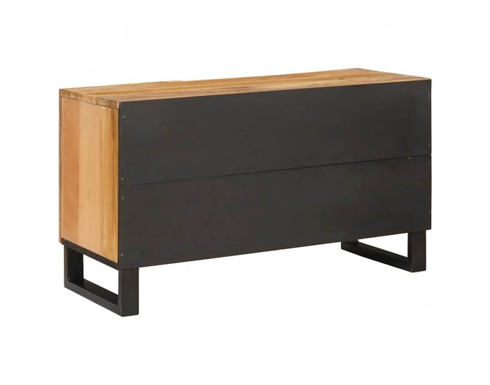 Sonata H ТВ шкаф с врата Кафяво 80 x 31,5 x 46 см Солидно мангово дърво