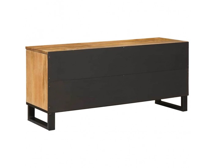 Sonata H ТВ шкаф с рафт Кафяво 100 x 33,5 x 46 см Солидно мангово дърво