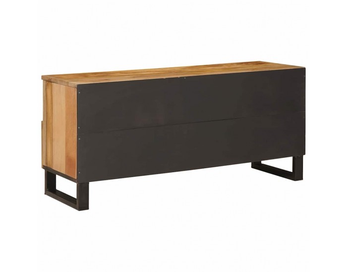 Sonata H ТВ шкаф с рафт Кафяво 100 x 33,5 x 46 см Солидно мангово дърво