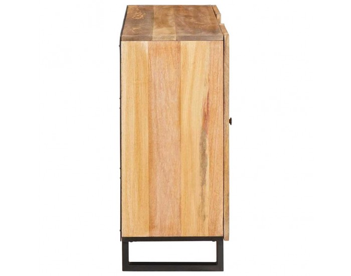 Sonata H Висок шкаф Кафяво 40 x 33,5 x 110 см Солидно мангово дърво