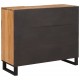 Sonata H Висок шкаф Кафяво 40 x 33,5 x 110 см Солидно мангово дърво