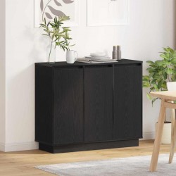 Sonata H LED конзолна маса Черния дъб 90 х 32 х 75 см Инженерно дърво - Living