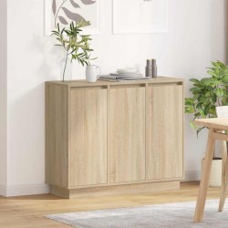 Sonata H LED конзолна маса Сонома дъб 90 х 32 х 75 см Инженерно дърво - Living