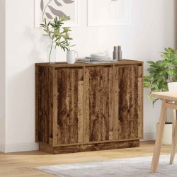 Sonata H LED конзолна маса Старо дърво 90 х 32 х 75 см Инженерно дърво - Living