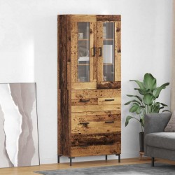 Sonata H Висок шкаф 2 pcs Старо дърво 69,5 x 34 x 180 см Инженерно дърво - Living