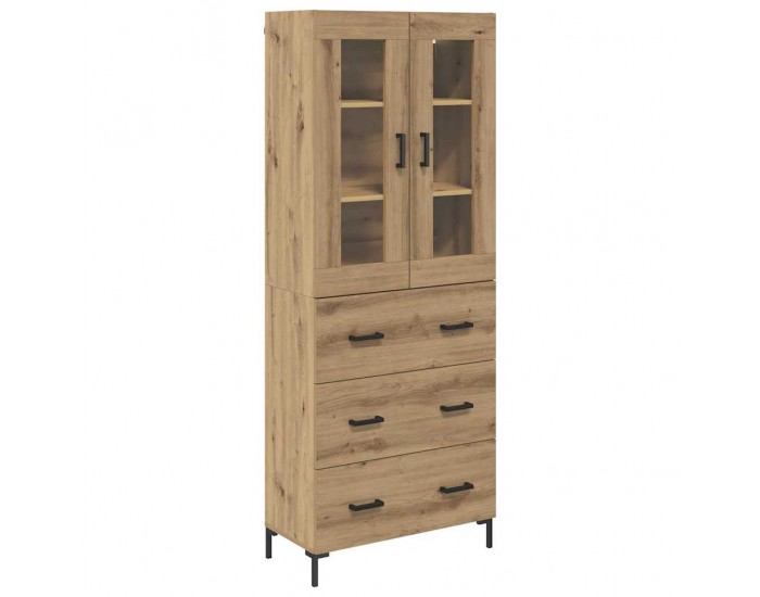 Sonata H Висок шкаф 2 pcs Дъб 69,5 x 34 x 180 см Инженерно дърво