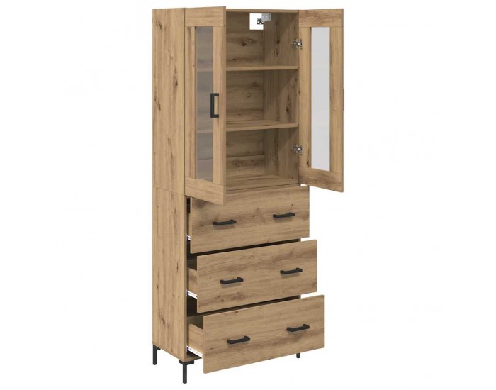 Sonata H Висок шкаф 2 pcs Дъб 69,5 x 34 x 180 см Инженерно дърво