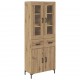 Sonata H Висок шкаф 2 pcs Дъб 69,5 x 34 x 180 см Инженерно дърво