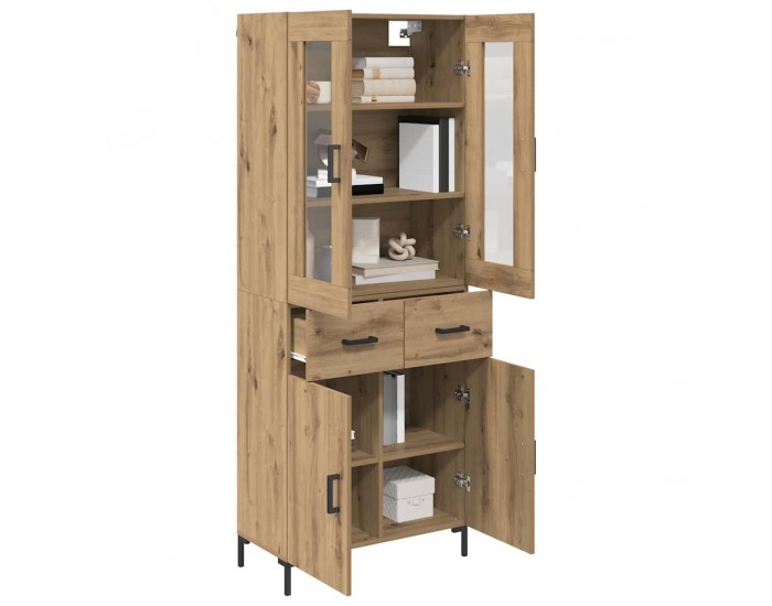 Sonata H Висок шкаф 2 pcs Дъб 69,5 x 34 x 180 см Инженерно дърво
