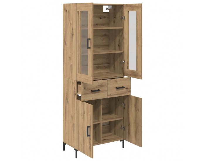 Sonata H Висок шкаф 2 pcs Дъб 69,5 x 34 x 180 см Инженерно дърво