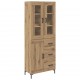Sonata H Висок шкаф 2 pcs Дъб 69,5 x 34 x 180 см Инженерно дърво