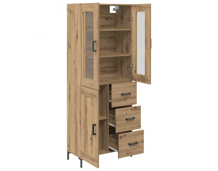 Sonata H Висок шкаф 2 pcs Дъб 69,5 x 34 x 180 см Инженерно дърво