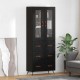 Sonata H Хайборд шкаф с чекмедже 2 pcs Черния дъб Инженерно дърво