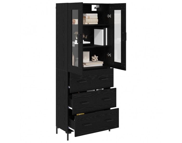 Sonata H Висок шкаф 2 pcs Черния дъб 69,5 x 34 x 180 см Инженерно дърво