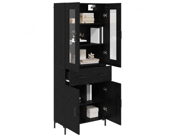 Sonata H Висок шкаф 2 pcs Черния дъб 69,5 x 34 x 180 см Инженерно дърво