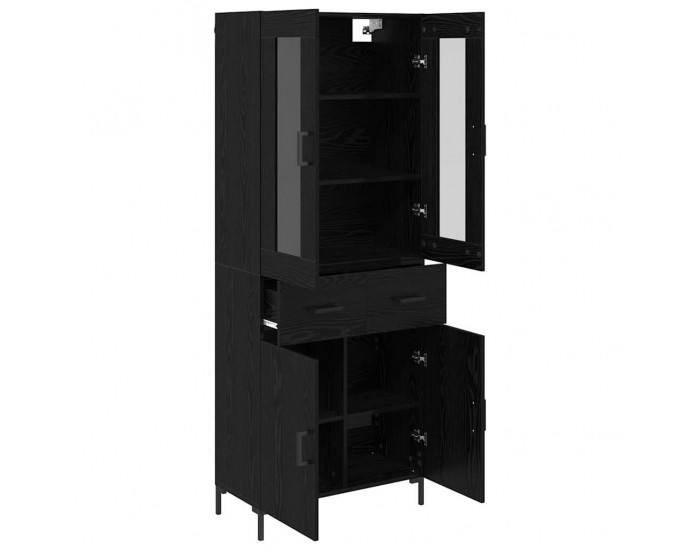 Sonata H Висок шкаф 2 pcs Черния дъб 69,5 x 34 x 180 см Инженерно дърво