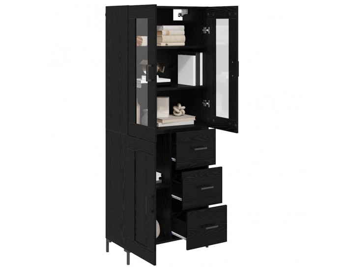 Sonata H Висок шкаф 2 pcs Черния дъб 69,5 x 34 x 180 см Инженерно дърво