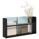 Sonata H Етажерка за списания Черния дъб 60 x 12 x 30 см Инженерно дърво