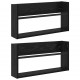 Sonata H Етажерка за списания с рафт 2 pcs Черния дъб 60 x 12 x 30 см