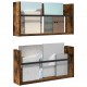 Sonata H Етажерка за списания с рафт 2 pcs Димян дъб 60 x 12 x 30 см