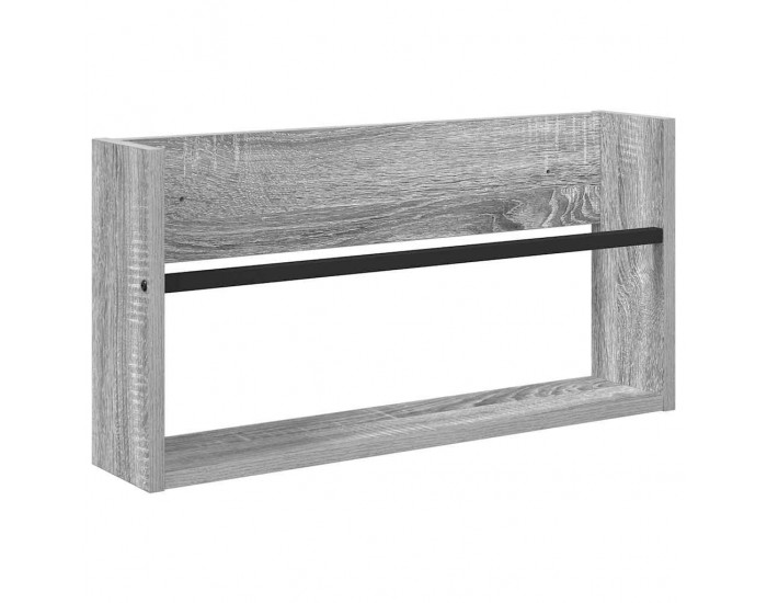 Sonata H Етажерка за списания Сив Сонома 60 x 12 x 30 см Инженерно дърво