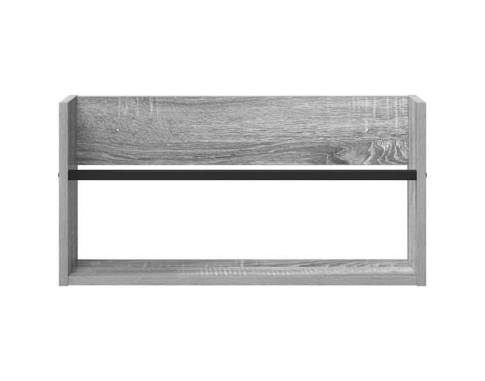 Sonata H Етажерка за списания с рафт 2 pcs Сив Сонома 60 x 12 x 30 см