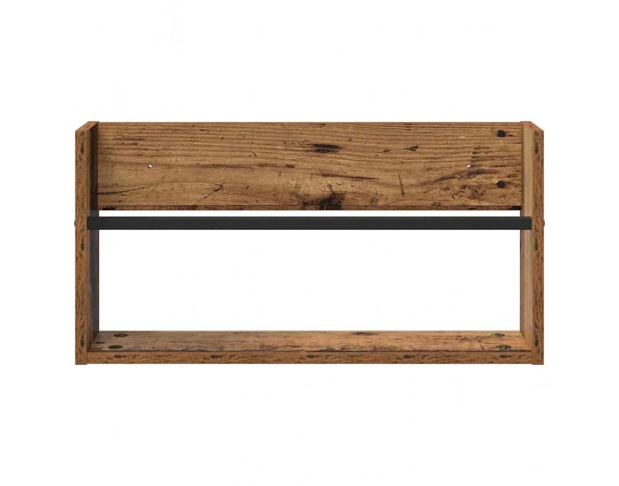 Sonata H Етажерка за списания с рафт 2 pcs Старо дърво 60 x 12 x 30 см